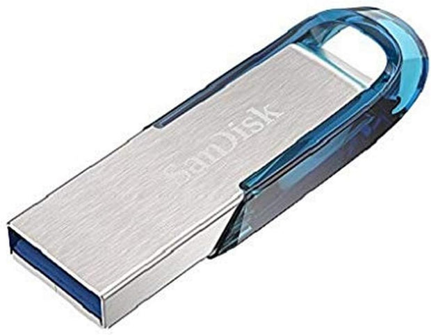 Sandisk 128GB Ultra Flair USB 3.0 Flash Drive USB Stick, Memory Stick with Transfer Speeds up to 150 Mb/S, Password Protection, Durable, Sleek Metal Casing Silver/Black