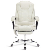 Massage Office Chair Gaming Computer Desk Swivel Recliner Chair Leather Footrest