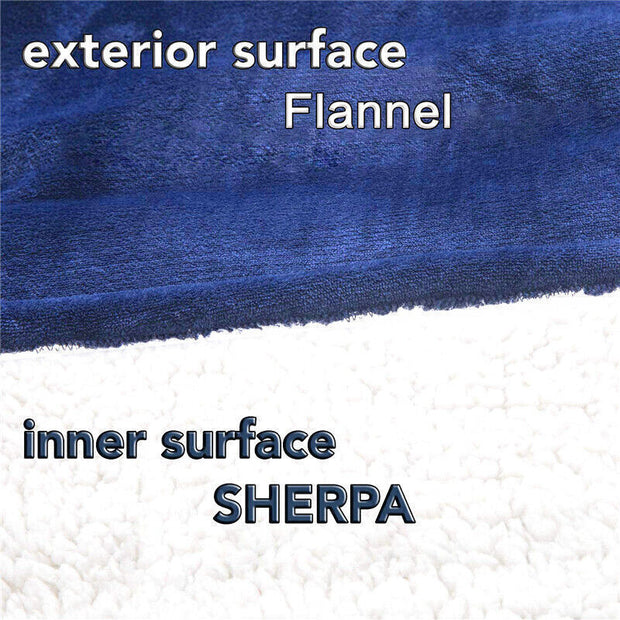 Hooded Snuggle Blanket Super Soft Oodie Winter Warm Wearable Hoodie Robe Comfort