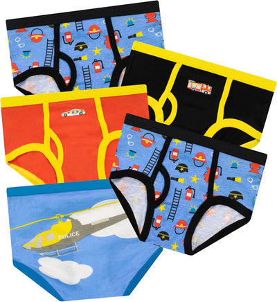 Harry Bear Boys Underwear Pack of 5 Rescue Vehicles