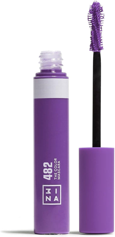 3INA MAKEUP - the Color Mascara 482 + the Color Pen Eyeliner 850 - Smudge-Proof Formula for Sensitive Eyes - Ultra Precise Felt Tip Matte Liner - Bold Pigmentation - Vegan - Cruelty Free