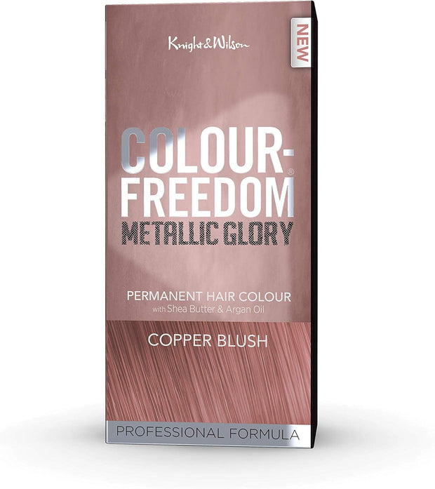 Colour Freedom Metallic Permanent Silver Violet Conditioning Hair Dye. Infused with Shea Butter and Argan Oil for Ultra Glossy Conditioned Hair. 100% Grey Coverage. by Knight & Wilson.