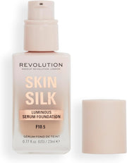 Makeup Revolution, Skin Silk Serum Foundation, Light to Medium Coverage, Contains Hyaluronic Acid, F7, 23Ml