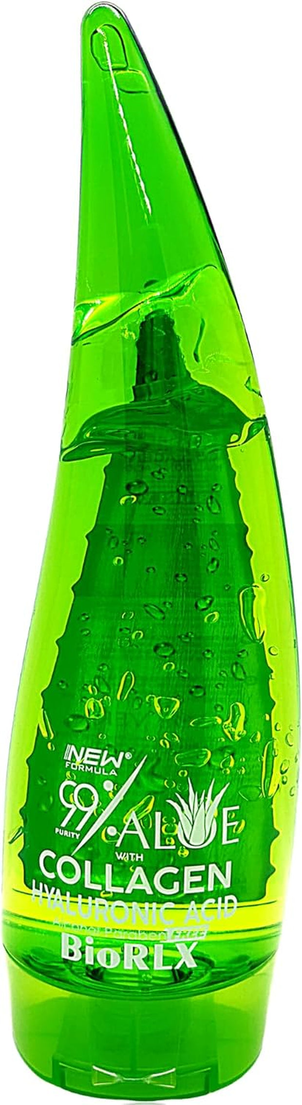 Biorlx 99% Purity Aloe Vera Gel with Collagen, Hyaluronic Acid 250Ml (One Bottle)
