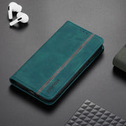 For Samsung Galaxy S22 S21 S20FE A12 A52 Leather Magnetic Flip Wallet Case Cover