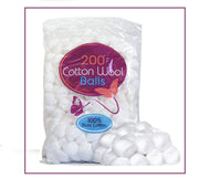 200 COTTON WOOLBALLS Make up Nail Polish Varnish Remover Cleaning Absorbent.