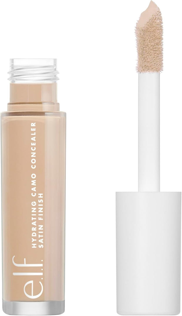 E.L.F. Hydrating Camo Concealer, Satin Finish, Conceals, Corrects & Highlights, Fair Warm, 0.203 Fl Oz (6Ml)