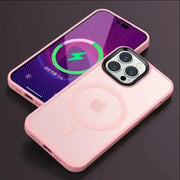 Matte Translucent Frosted Phone Case for Iphone 15 14 13 12 11 Pro Max plus Magnetic Case for Magsafe Wireless Charging Cover