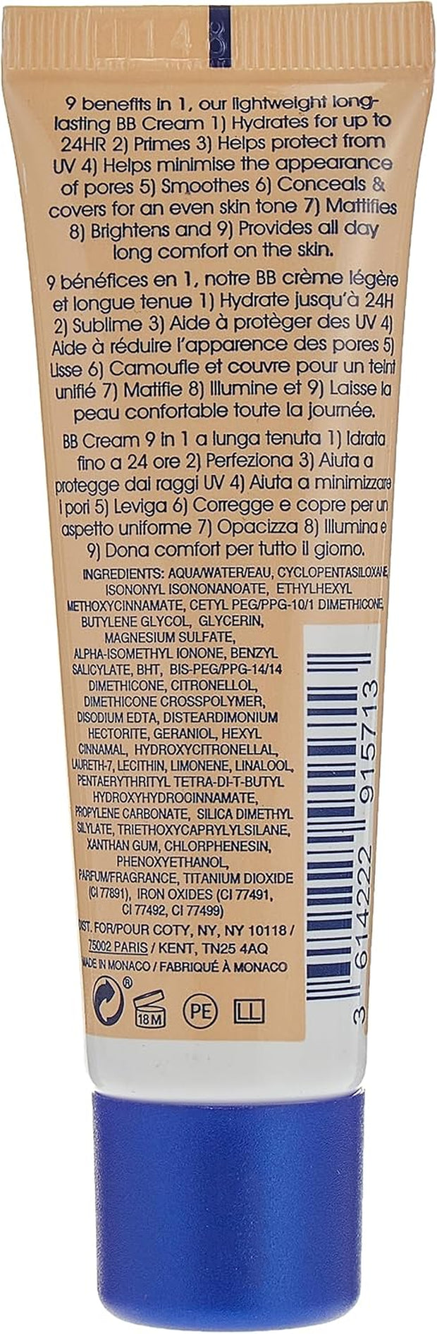 Rimmel London BB Cream with Brightening Effect, Light, 30Ml, Pink