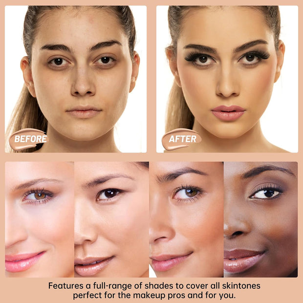 2 Pack TLM Colour Changing Foundation,Colour Changing Mature Skin Foundation,Tlm Foundation Colour Change Uk Mature Skin,Naturally Moisturizing Sunscreen Brighten Complexion Concealer Foundation 30Ml