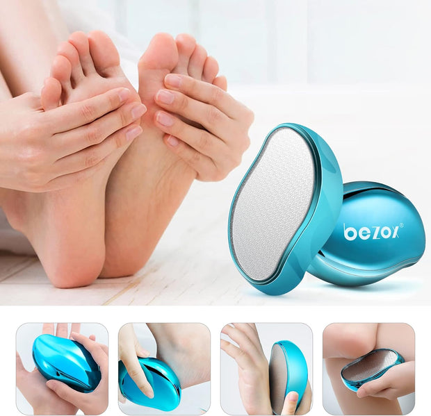 BEZOX 2In1 Nano Glass Foot File for Foot Spa, Home Salon -Highly Effective Callus Remover Wake up Velvety Feet