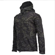 2024 New Shark Skin Soft Shell Jackets Men Tactical Windproof Waterproof Jacket Men Combat Jackets Mens Hooded Bomber Coats