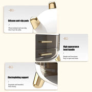 Xlarge Cosmetic Skincare Organiser Tabletop Make-Up Storage Case 2 Drawers Box