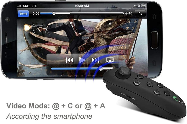 AUELEK VR Headset Gamepad,Vr Bluetooth Remote Controller, Virtual Reality Headset 3D VR Glasses Remote Controller Gamepad Wireless Joystick for Ios & Android Smartphones