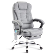 Massage Office Chair Gaming Computer Desk Swivel Recliner Chair Leather Footrest