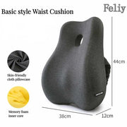 Memory Foam Waist Cushion Massage Back Orthopedic Pillow Lumbar Office Chair Cushion Car Seat Support Pad Buttock Coccyx Pillows