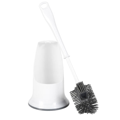 Beldray Toilet Brush & Holder Antibac Silicone Non-Scratch Bristles Easy Grip
