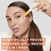 Garnier Eye Cream, with 4% Vitamin C, Brightening Eye Treatment for Dark Circles, Prevents under Eye Bags and Puffiness, Vitamin C*, 15Ml