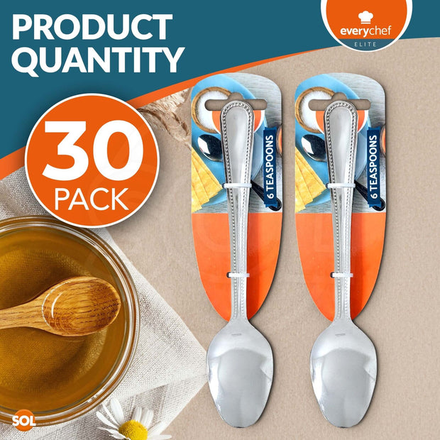 6 -36 Tea Spoons Stainless Steel Teaspoon Quality Cutlery Set of Teaspoons Spoon