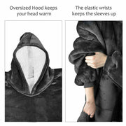 Hooded Snuggle Blanket Super Soft Oodie Winter Warm Wearable Hoodie Robe Comfort