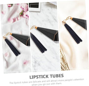 FRCOLOR 3Pcs Su Lipstick Tube Transparent Lip Gloss Vials Lip Balm Empty Bottles Balm Bottles Lip Oil Tubes Empty Plastic Container Lip Cream Sub Tube Portable Travel Lipstick Holder