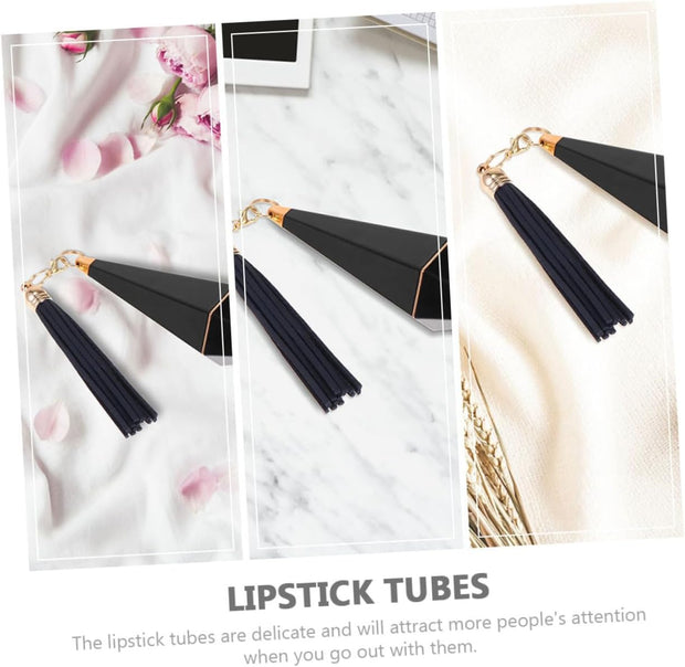 FRCOLOR 3Pcs Su Lipstick Tube Transparent Lip Gloss Vials Lip Balm Empty Bottles Balm Bottles Lip Oil Tubes Empty Plastic Container Lip Cream Sub Tube Portable Travel Lipstick Holder