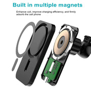 100W Fast Car Wireless Chargers Magnetic Car Air Vent Phone Holder for Iphone 13 14 15 Pro Max Samsung Macsafe Charging Station