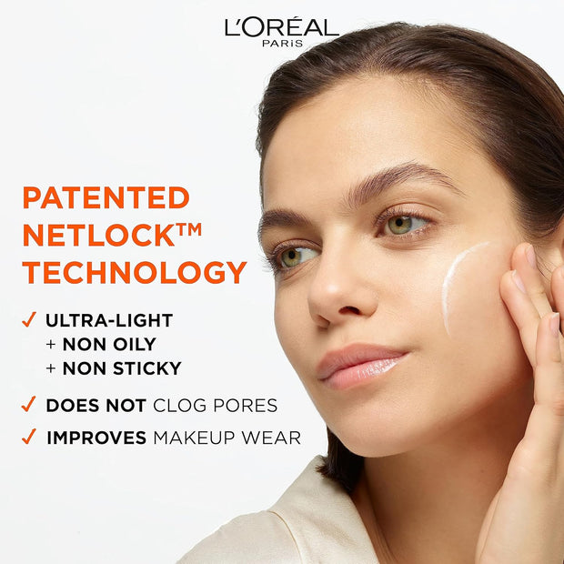 L’Oréal Paris Revitalift Clinical SPF 50+ Invisible UV Fluid, Protect, Prevent and Improve Ageing Signs, Non-Oily Formula for All Skin Tones, Advanced UV Protection and Antioxidant Vitamin C, 50Ml
