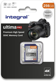 Integral 32GB SD Card 4K Ultra-Hd Video Premium High Speed Memory Card SDXC up to 100Mb/S SDXC V30 UHS-I U3 Class 10 SD Memory Card, Black
