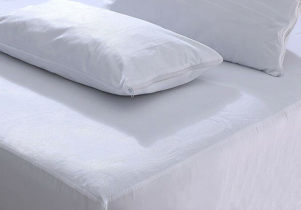 WATERPROOF TERRY TOWEL MATTRESS PROTECTOR FITTED SHEET EXTRA DEEP PROTECTOR UK