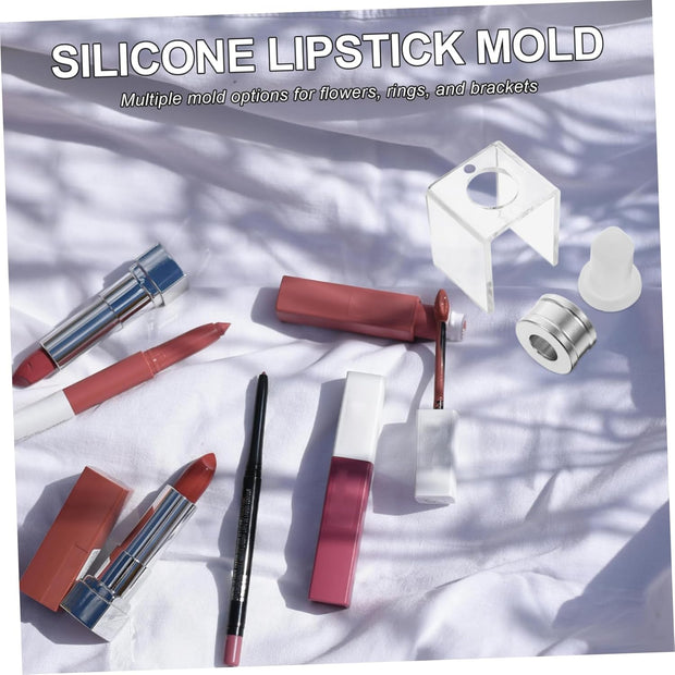 Ipetboom Lipstick Mold Craft Lip Cream Diy Kit for Women Girl Lipstick Making Homemade Lipstick Makeup Lipstick Mold