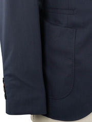 Luxury Men's Navy Blazer | Wool & Silk Blend Sport Coat for Men