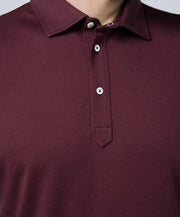 Brunello Cucinelli Men's Burgundy Polo Shirt | Luxury Cotton Casual Wear